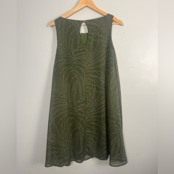 Molly Bracken Nwt Mini Flare Printed Dress ladies woven dress khaki Jena size S - Picture 7 of 10